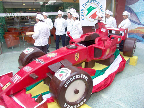 Chocolate Ferrari F1 Car